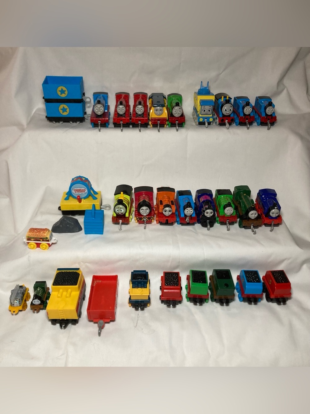 2017-2021 Thomas The Tank Engine 33pc Lot Metal Plastic Cars & Accessories